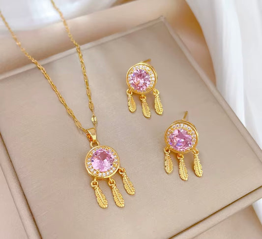 Rose Plume Glow Set