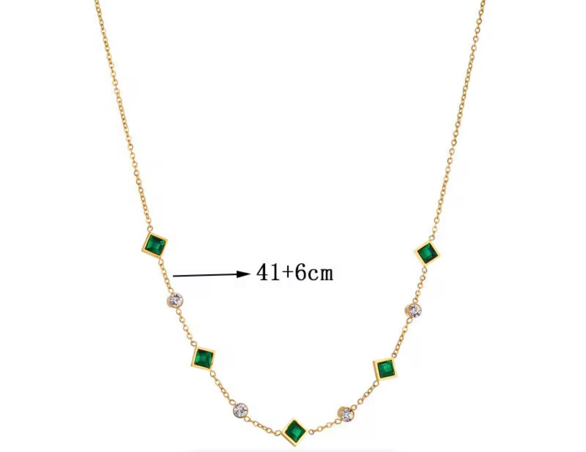 Stainless Steel Green Party jewellery 