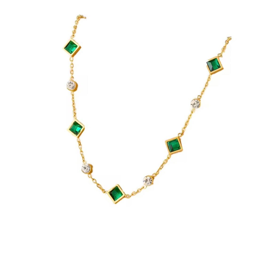 Stainless Steel Green Party jewellery 