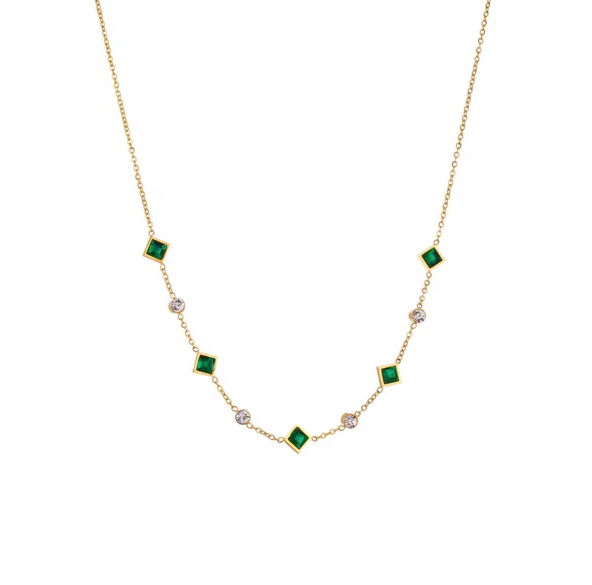 Stainless Steel Green Party jewellery 